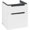 Image de V&B Meuble sous lavabo Subway 2.0 53,7x59x42,3cm, poignée chrome, blanc mat