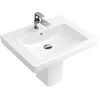 Image de Villeroy & Boch Lavabo Subway 2.0 65 cm avec trou de robinetterie et trop-plein carré blanc