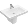 Image de V&B Subway 2.0 Lavabo 65x47 cm, blanc, avec trou de robinet, trop-plein