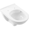 Image de V&B O.NOVO WC suspendu, cuvette à chasse profonde 36x56cm, DirectFlush, sans rebord, blanc