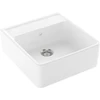 Image de V&B Évier simple avec garniture vidage, à main, blanc CeramicPlus
