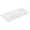 Image de V&B Meuble-lavabo VENTICELLO 100x50cm, sans robinetterie, avec trop-plein, gauche, blanc C-plus