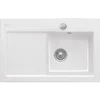 Image de Evier 1 bac avec egouttoir a gauche VILLEROY ET BOCH Subway Pure 45 78 x 51 cm Blanc vidage automatique inclus