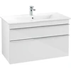 Image de V&B Meuble sous lavabo Venticello 95,3x59x50,2 cm, B avec, Gr. chr, blanc brillant