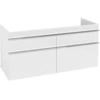 Image de V&B Venticello Meuble sous-lavabo 125,3x59x50,2cm, chrome, blanc brillant