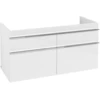 Image de V&B Venticello Meuble sous lavabo 115,3x59x50,2 cm, chrome, blanc brillant