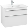 Image de V&B Meuble sous-lavabo Venticello 75,3x59x50,2cm, Poignée Chrome, blanc mat
