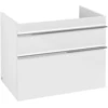 Image de V&B Venticello Meuble sous lavabo 75,3x59x50,2cm, chrome, blanc brillant
