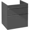 Image de V&B Venticello Meuble Sous-Lavabo 55,3x59x50,2cm, Poignée Chrome, gris brillant