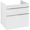 Image de V&B Meuble sous lavabo Venticello 60,3x59x50,2cm, chromé, blanc brillant