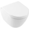 Image de V&B Subway 2.0 Compact WC suspendu, cuvette à chasse profonde 35,5x48cm, D-Flush, évac. horizontale, blanc