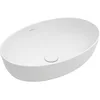 Image de Villeroy & Boch Artis Lavabo ovale - Lavabo moderne avec CeramicPlus - Vasque en céramique robuste et durable - Blanc alpin