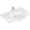Image de V&B Lavabo VICARE 80x55 cm, avec trou robinet, avec trop-plein, blanc AntiBac C-Plus