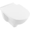 Image de V&B WC mural, cuvette à chasse profonde VICARE 36x59,5cm, D-Flush, sortie horizontale, blanc A-bac C+