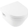 Image de V&B Combi-Pack WC suspendu D-Flush Architectura 35x48cm, ov, blanc, horizontal, avec siège, blanc