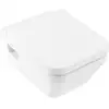 Image de V&B Combi-Pack WC suspendu mural D-Flush Architectura 37x53cm, horizontal, blanc C-plus