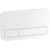 Image de Plaque de déclenchement WC VILLEROY ET BOCH ViConnect 200G en verre Glossy White