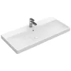 Image de Villeroy & Boch Avento Armoire lavabo 4156A5, 1000x470mm, 1 Trou pour Robinet, avec trop-Plein, Coloris: Céramique Blanche Plus - 4156A5R1