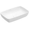 Image de V&B Lavabo à poser Artis 58x38cm, angle, sans trou robinet, sans trop-plein, blanc
