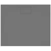 Image de Receveur antidérapant 100 x 80 VILLEROY ET BOCH Architectura Metalrim acrylique rectangle gris anthracite