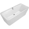 Image de V&B Baignoire rectangulaire Squaro Edge 12 Duo 180x80cm, blanche, m Multipl. Trio, chromé