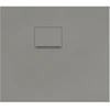Image de V&B Bac à douche Squaro Infinity 80x70x4cm, gris, angle encastré gauche contre mur