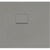 Image de V&B Bac à douche Squaro Infinity 80x75x4cm, gris, angle encastré gauche contre mur