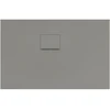 Image de V&B Bac à douche Squaro Infinity 110x70x4 cm, gris, angle encastré gauche contre mur