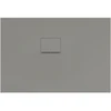 Image de V&B Bac à douche Squaro Infinity 110x75x4cm, gris, angle encastré gauche contre mur