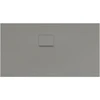 Image de V&B Bac à douche Squaro Infinity 130x70x4cm, gris, angle encastré gauche contre mur