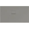 Image de V&B Bac à douche Squaro Infinity 130x75x4cm, gris, angle encastré gauche contre mur