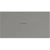 Image de V&B Bac à douche Squaro Infinity 170x90x4cm, gris, angle encastré gauche contre mur
