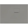 Image de V&B Bac à douche Squaro Infinity 100x70x4 cm, gris, installation d'angle contre mur droite