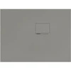 Image de V&B Bac à douche Squaro Infinity 100x75x4cm, gris, angle, installation contre mur droite