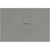 Image de V&B Bac à douche Squaro Infinity 110x75x4cm, gris, angle encastré droite contre mur