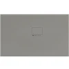 Image de V&B Bac à douche Squaro Infinity 130x80x4cm, gris, installation d'angle droite contre mur