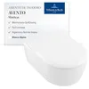 Image de Villeroy & Boch Avento abattant WC SlimSeat, forme en D   Blanc Alpin