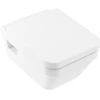 Image de V&B Architectura WC suspendu, cuvette à chasse profonde 37x53cm, D-Flush, blanc AntiBac C-plus