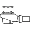 Image de V&B TempoplexPlus Compact évacuation d=9cm, pour receveur de douche, chromé
