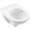 Image de V&B WC mural, cuvette suspendue O.NOVO Compact 36x49cm, évac. horizont., sans rebord, D-Flush, blanc
