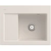 Image de V&B Évier Subway 45 Compact droite, avec garniture vidage, poignée, crema CeramicPlus