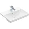 Image de V&B AVENTO Meuble-lavabo suspendu 55x44 cm, 1 trou de robinet, avec trop-plein, blanc
