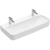 Image de V&B Lavabo Finion 100x47 cm, 2 Trous Robinet, sans trop-plein, blanc C+