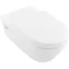 Image de V&B WC suspendu, cuvette à chasse profonde VICARE 37x70 cm, D-Flush, évacuation horizontale, blanc