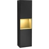 Image de V&B Armoire haute Finion 41,8x151,6 cm, droite, laque or mat, laque bleu mat