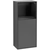 Image de V&B Armoire latérale Finion 41,8x93,6 cm, g, Étagère sup. bleue, Anthracite m