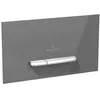 Image de Plaque de déclenchement WC VILLEROY ET BOCH ViConnect 300G en verre Glossy Grey