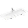 Image de V&B Meuble lavabo Finion 120x50, 1 trou robinet/ trop-plein, blanc C+