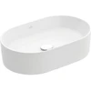 Image de V&B Collaro lavabo à poser 56x36 cm, sans trop-plein, blanc C-plus