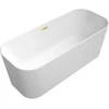 Image de V&B Baignoire îlot Finion Or 170x70 cm, trop-plein, blanc